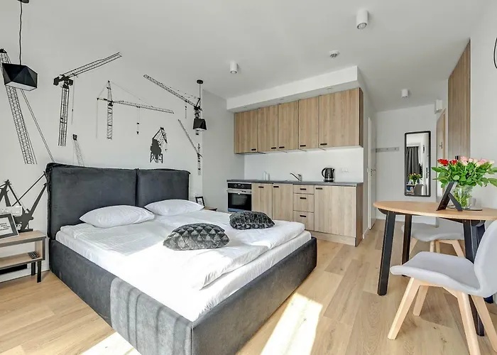 Lägenhet Waterlane Island Pool & Gym Gdańsk